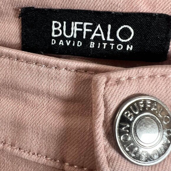 Buffalo David Bitton Jeans Women 12/32 Pink Aubrey Mid Rise Stretch Ankle Grazer - Picture 4 of 14